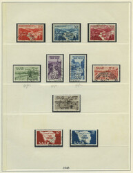 Saarland 1947-1959: Überwiegend sauber gestempelte Sammlung im ...